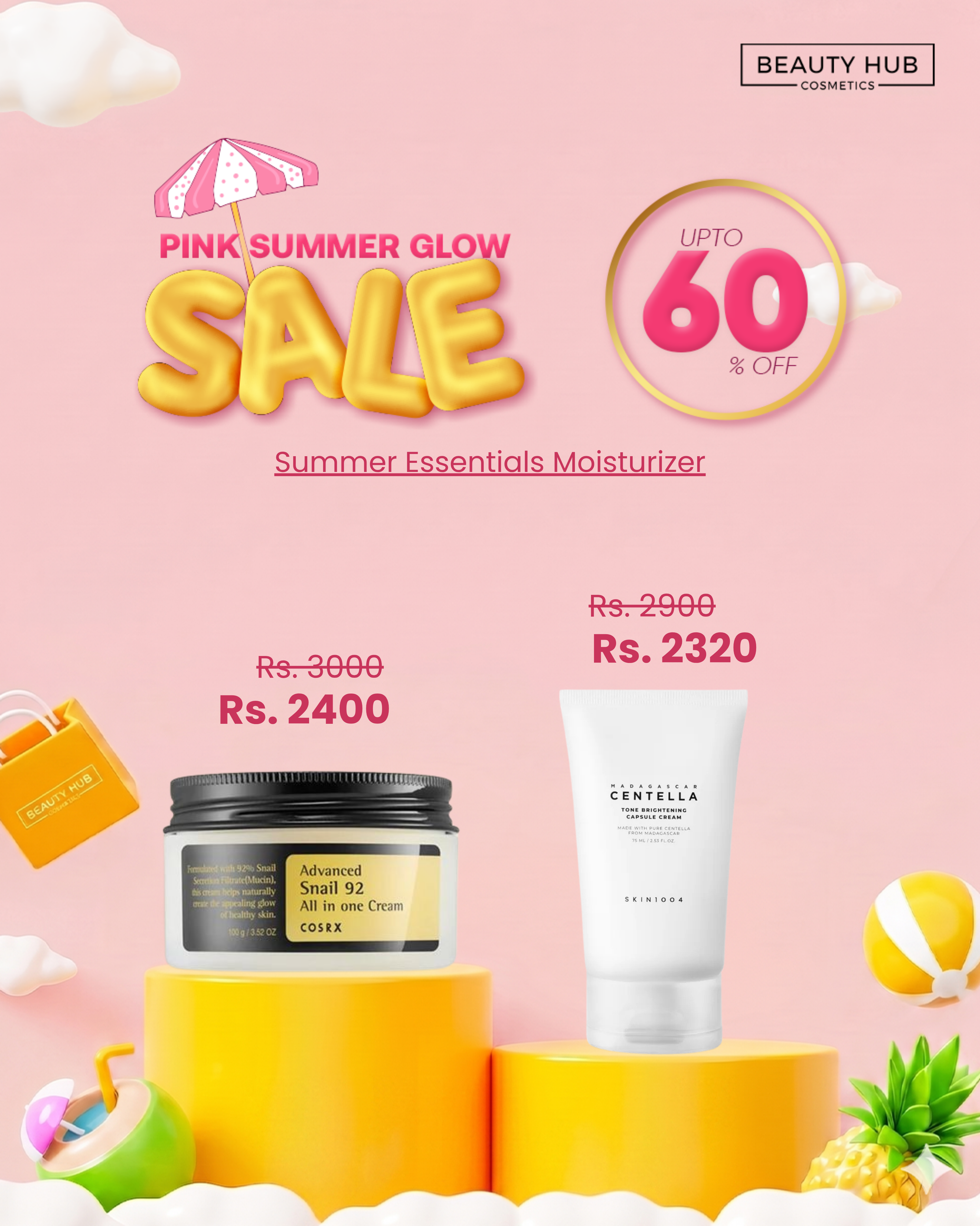 Pink glow summer sale
